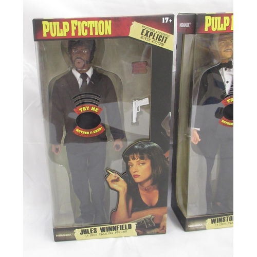 385 - Pulp Fiction - 5 BeeLine 13 Inch Talking figures of Jimmie Dimmick, Jules Winnfield, Vincent Vega, W... 