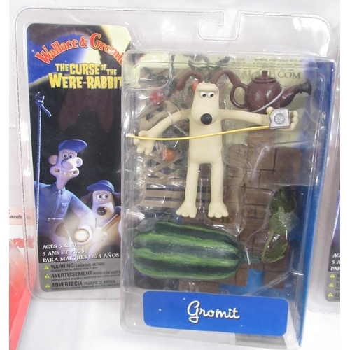 391 - Wallace and Gromit - 8 assorted McFarlane Toys Wallace and Gromit ' The Curse Of The Were-Rabbit ' p... 