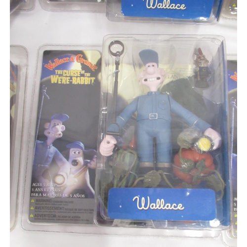 391 - Wallace and Gromit - 8 assorted McFarlane Toys Wallace and Gromit ' The Curse Of The Were-Rabbit ' p... 