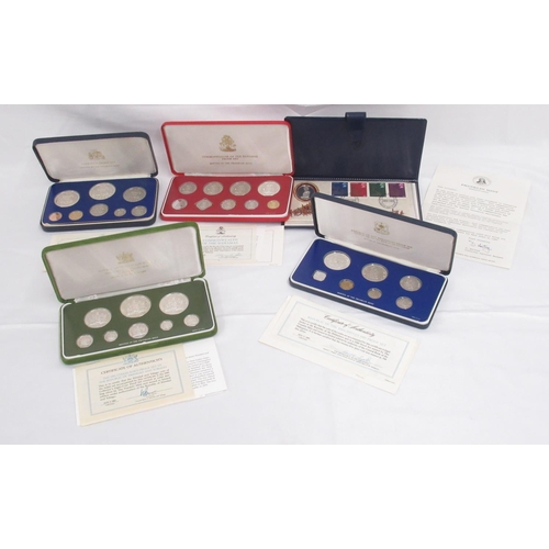 409 - Franklin Mint - 1981 Proof Coinage of Barbados with COA, Republic of the Philippines 1980 Proof Set ... 