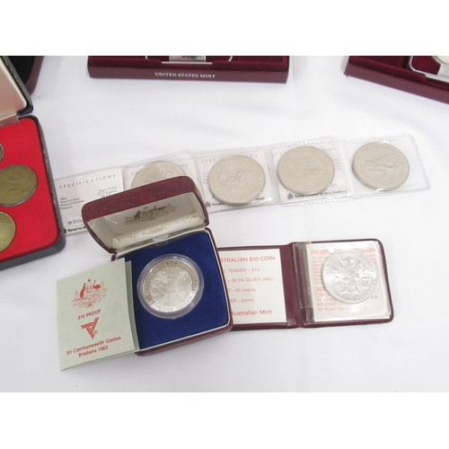 412 - US Mint US Olympic Coins of the Atlanta Centennial Olympic Games 1996 Silver One Dollar Proofs (2 bo... 