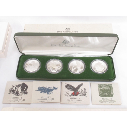 413 - Royal Australian Mint - Birds of Australia Wedge-Tailed Eagle 1994 Ten Dollar Piedfort Silver Proof ... 