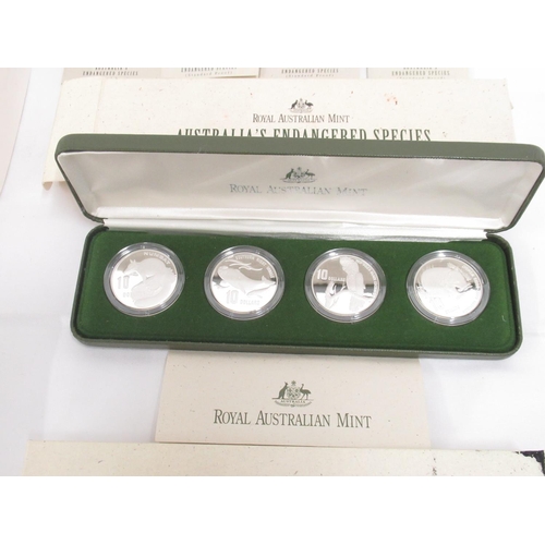 413 - Royal Australian Mint - Birds of Australia Wedge-Tailed Eagle 1994 Ten Dollar Piedfort Silver Proof ... 