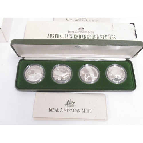 413 - Royal Australian Mint - Birds of Australia Wedge-Tailed Eagle 1994 Ten Dollar Piedfort Silver Proof ... 