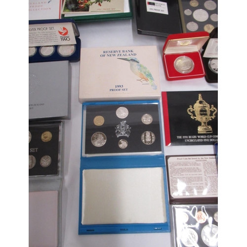 417 - Large collection of New Zealand proof coins and sets, from the Royal Mint, Royal Australian Mint, Re... 