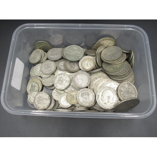 421 - Collection of 1920-29 GB silver coins inc. florins, shillings, half-crowns, etc. (gross weight 30.06... 