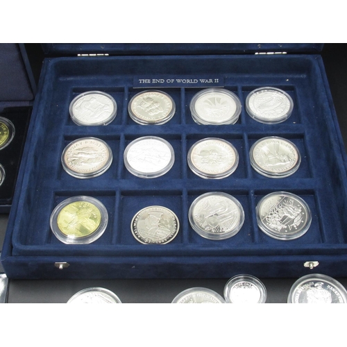 441 - Mixed collection of Silver proof and gold plated coins from Westminster coins, etc. inc. a Partial T... 