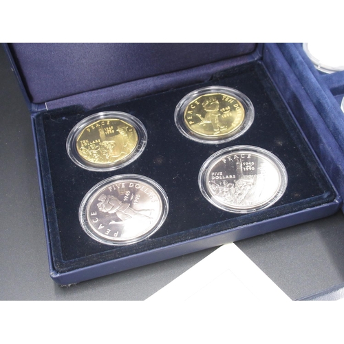 441 - Mixed collection of Silver proof and gold plated coins from Westminster coins, etc. inc. a Partial T... 