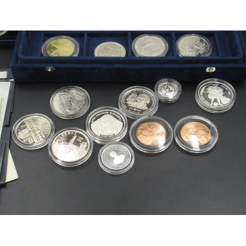 441 - Mixed collection of Silver proof and gold plated coins from Westminster coins, etc. inc. a Partial T... 