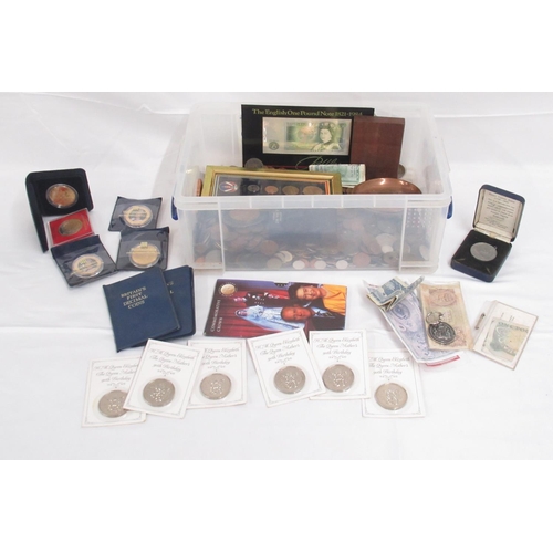 455 - Large mixed collection of c20th GB & International coins and notes, Royal Mint and Westminster coins... 