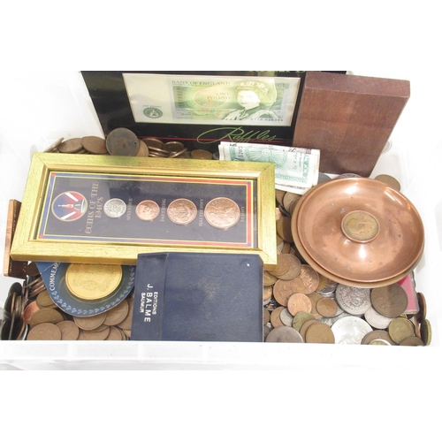 455 - Large mixed collection of c20th GB & International coins and notes, Royal Mint and Westminster coins... 