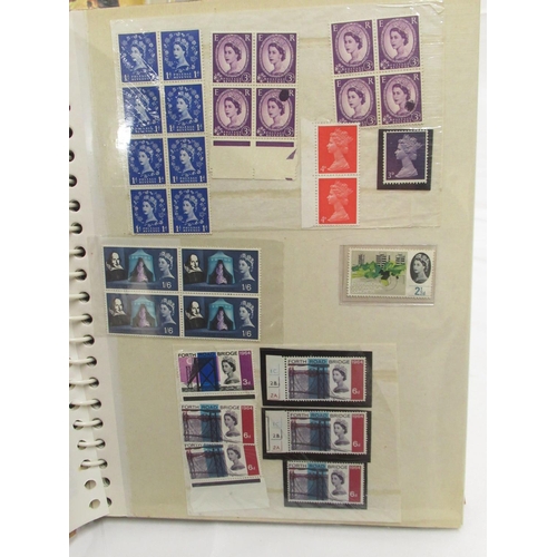 459 - Collection of c20th GB coins, bank notes and stamps, stamps loose and in 2 albums & 2 folders