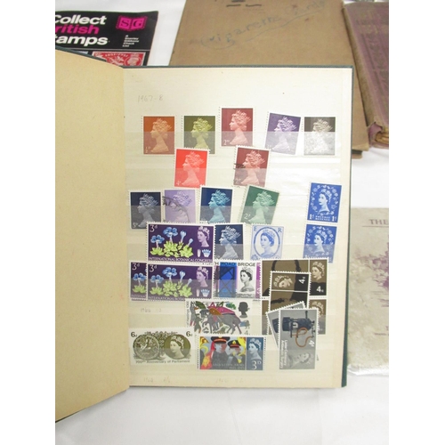 460 - Green Stanley Gibbons Windsor Album Great Britain cont. some stamps, collection of loose stamps, Sta... 