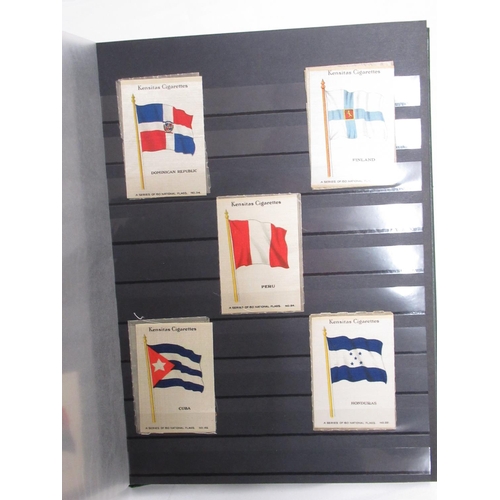 461 - Album of Kensitas cigarettes British Empire silks, series of national flags, etc. and Well put toget... 