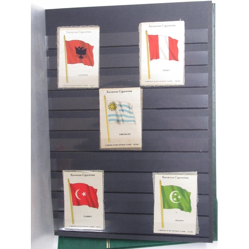 461 - Album of Kensitas cigarettes British Empire silks, series of national flags, etc. and Well put toget... 