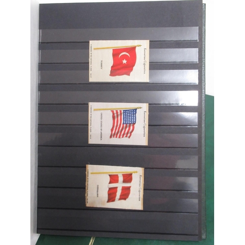 461 - Album of Kensitas cigarettes British Empire silks, series of national flags, etc. and Well put toget... 