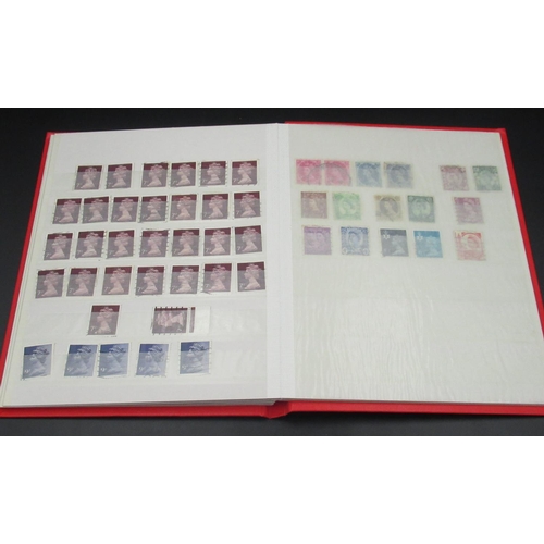 463 - Red album cont. QEII Mint Stamps until 2008, 8 almost full pages, black album con.t QEII Mint stamps... 