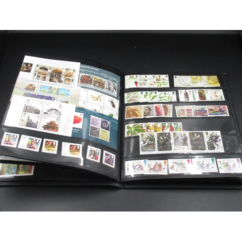 463 - Red album cont. QEII Mint Stamps until 2008, 8 almost full pages, black album con.t QEII Mint stamps... 