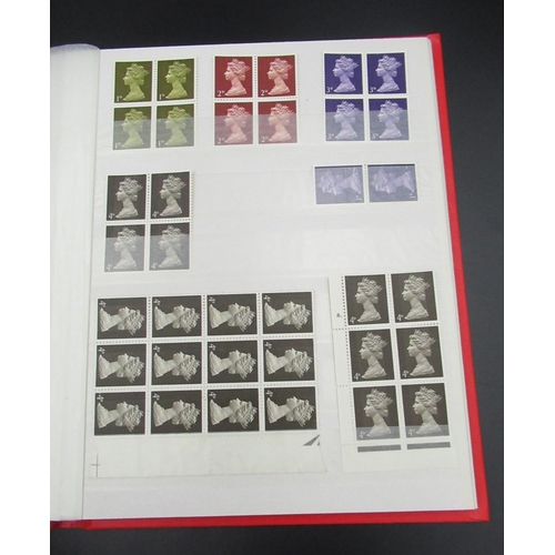 463 - Red album cont. QEII Mint Stamps until 2008, 8 almost full pages, black album con.t QEII Mint stamps... 