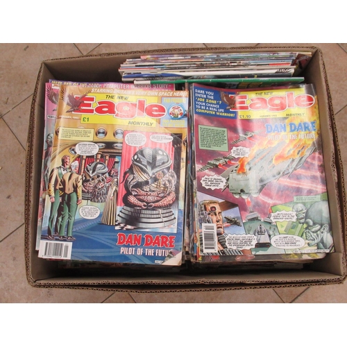 471 - Collection of British comics from the 1980s & 1990s inc. Eagle, Roy of the Rovers, Beano, etc. (qty.... 