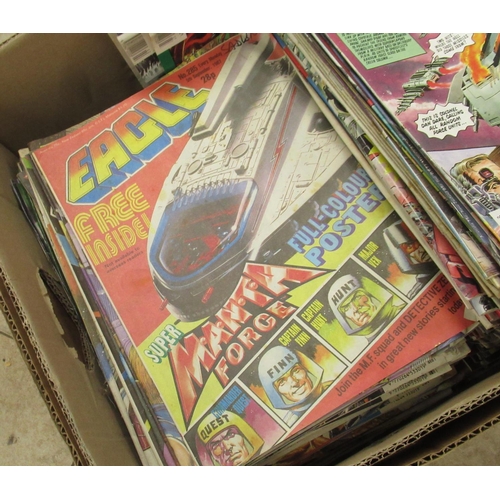 471 - Collection of British comics from the 1980s & 1990s inc. Eagle, Roy of the Rovers, Beano, etc. (qty.... 