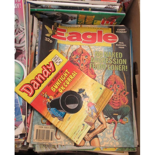 471 - Collection of British comics from the 1980s & 1990s inc. Eagle, Roy of the Rovers, Beano, etc. (qty.... 