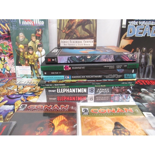 473 - Large mixed assorted collection of comics and books from Marvel, DC, Image, Dark Horse, etc. inc. Co... 