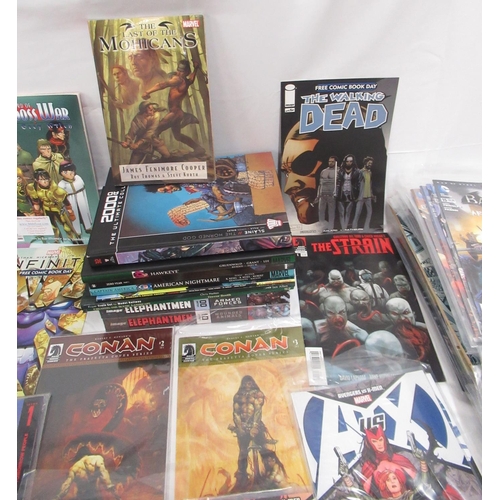 473 - Large mixed assorted collection of comics and books from Marvel, DC, Image, Dark Horse, etc. inc. Co... 