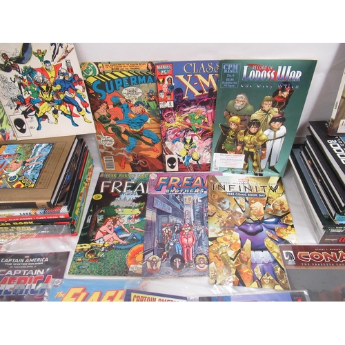 473 - Large mixed assorted collection of comics and books from Marvel, DC, Image, Dark Horse, etc. inc. Co... 