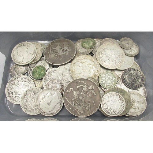 431 - Mixed collection of Pre-1947 and Pre-1919 GB shillings, threepence, sixpence, etc. (gross weight 13.... 