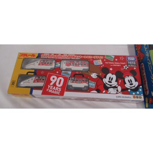 324 - Disney -  Takara Tomy Disney boxed train set, Tomy Japanese import train set, Disney Parks Monorail ... 