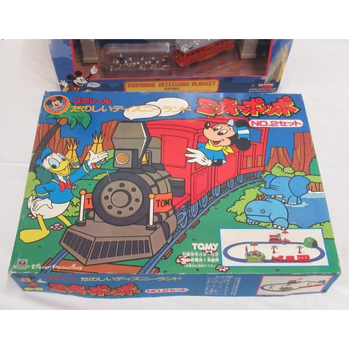 324 - Disney -  Takara Tomy Disney boxed train set, Tomy Japanese import train set, Disney Parks Monorail ... 