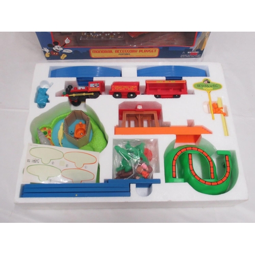 324 - Disney -  Takara Tomy Disney boxed train set, Tomy Japanese import train set, Disney Parks Monorail ... 