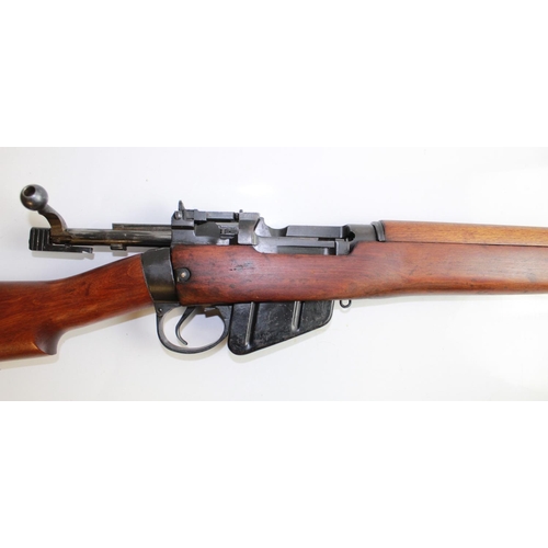 575 - Lee-Enfield. S.M.L.E Bolt Action rifle. 303 calibre Number 4 Mk 1, Dated 1943. This is a nice exampl... 