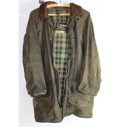 Barbour Gamefair olive green wax jacket with tartan cotton lining ...