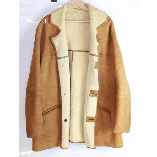 616 - Waddingtons real sheepskin coat, approximate size L, unisex