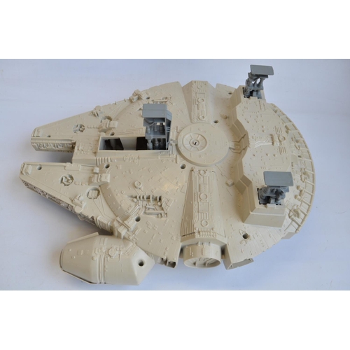 302 - Vintage Palitoy Millennium Falcon with original box. Model  incomplete and damage to an internal car... 