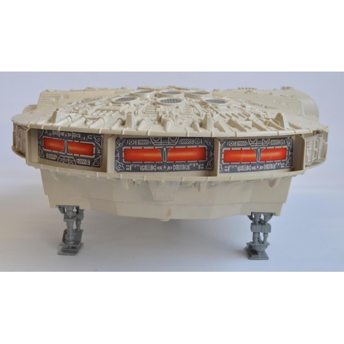 302 - Vintage Palitoy Millennium Falcon with original box. Model  incomplete and damage to an internal car... 