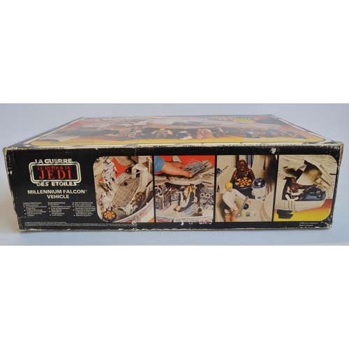 302 - Vintage Palitoy Millennium Falcon with original box. Model  incomplete and damage to an internal car... 