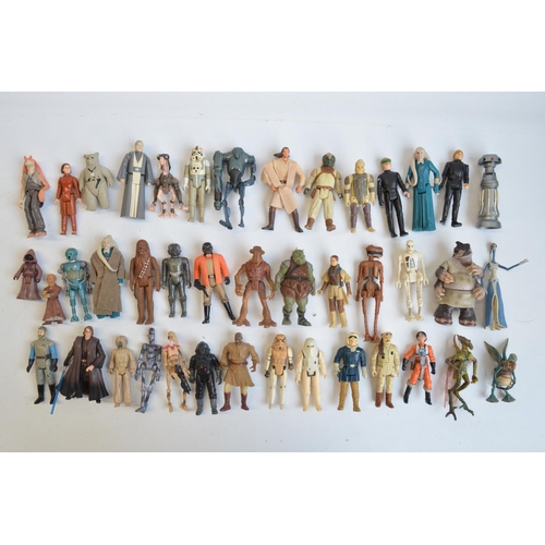 309 - Collection of unboxed Star Wars action figures to include LFL/Kenner, Hasbro etc