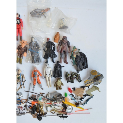 310 - Collection of unboxed Star Wars action figures and accessories from LFL/Kenner, Hasbro and other man... 