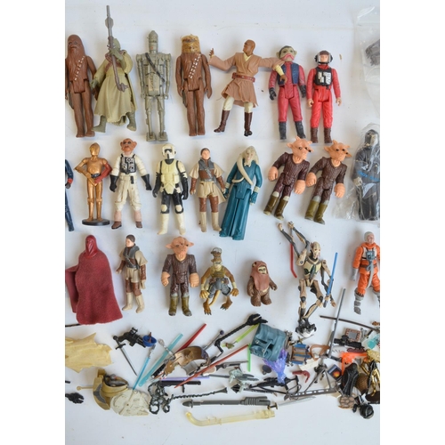 310 - Collection of unboxed Star Wars action figures and accessories from LFL/Kenner, Hasbro and other man... 