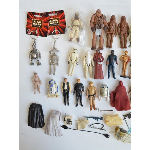 310 - Collection of unboxed Star Wars action figures and accessories from LFL/Kenner, Hasbro and other man... 