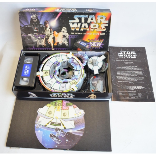 312 - Collection of Star Wars toys, models and board games to include Saga Edition Chess set (incomplete, ... 