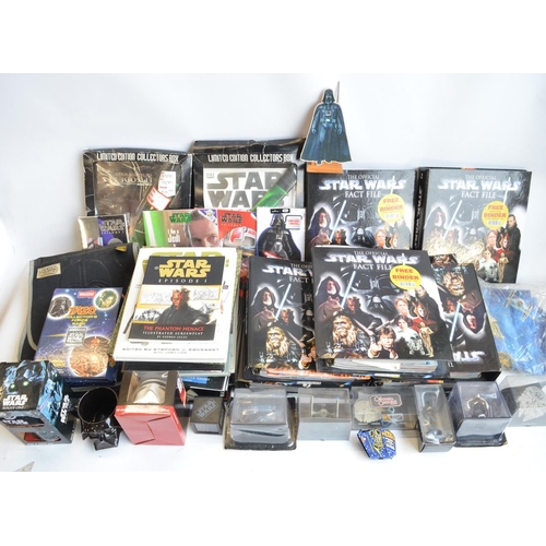 316 - Extensive collection of Star Wars books, magazines, 7 binders of DeAgostini The Official Star Wars F... 