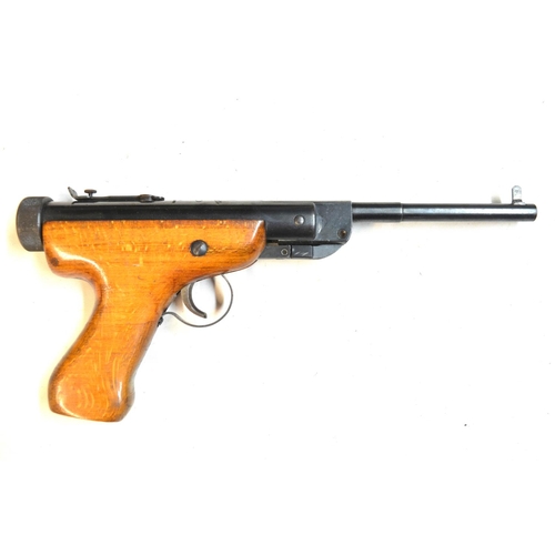 630 - Czech made Slavia .177 break barrel air pistol in full working order and good overall used condition... 