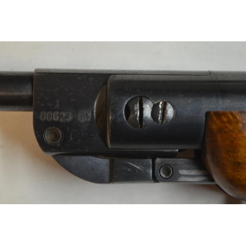 630 - Czech made Slavia .177 break barrel air pistol in full working order and good overall used condition... 