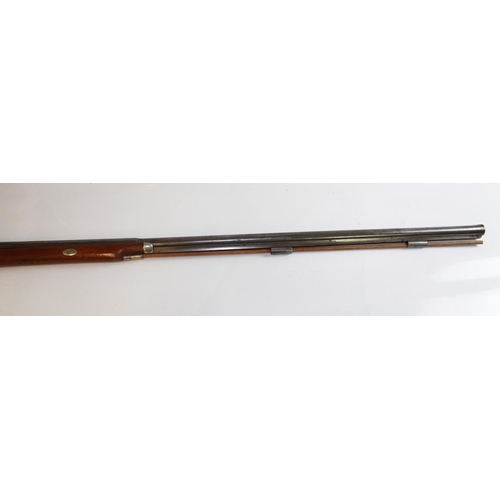 523 - 12 Bore Single Barrel Muzzle Loading Shotgun. Replacement new nipples. Barrel length 37.5, Length of... 