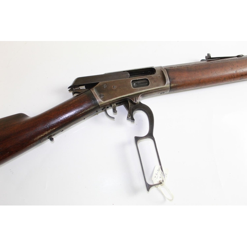 525 - Marlin Lever Action 25-20 single shot Sheriffs Rifle, manufactured 1881. Barrel length 13ins, Length... 