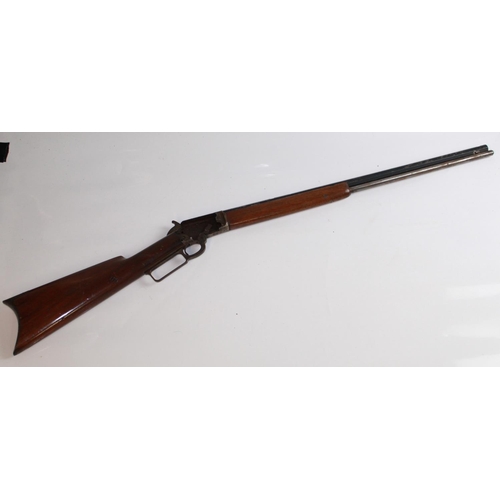 527 - Marlin Lever Action rifle .40/60 calibre (obsolete calibre). Cutaway lock with missing working parts... 